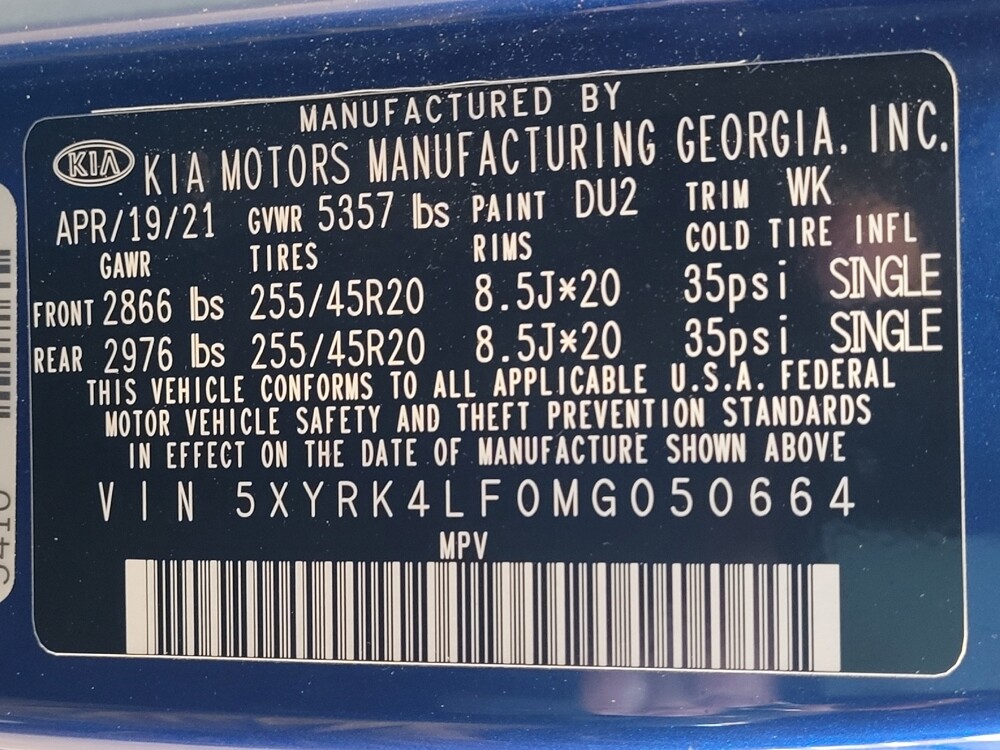 2021 Kia Sorento in Savannah, GA 31419 - 18104367 33