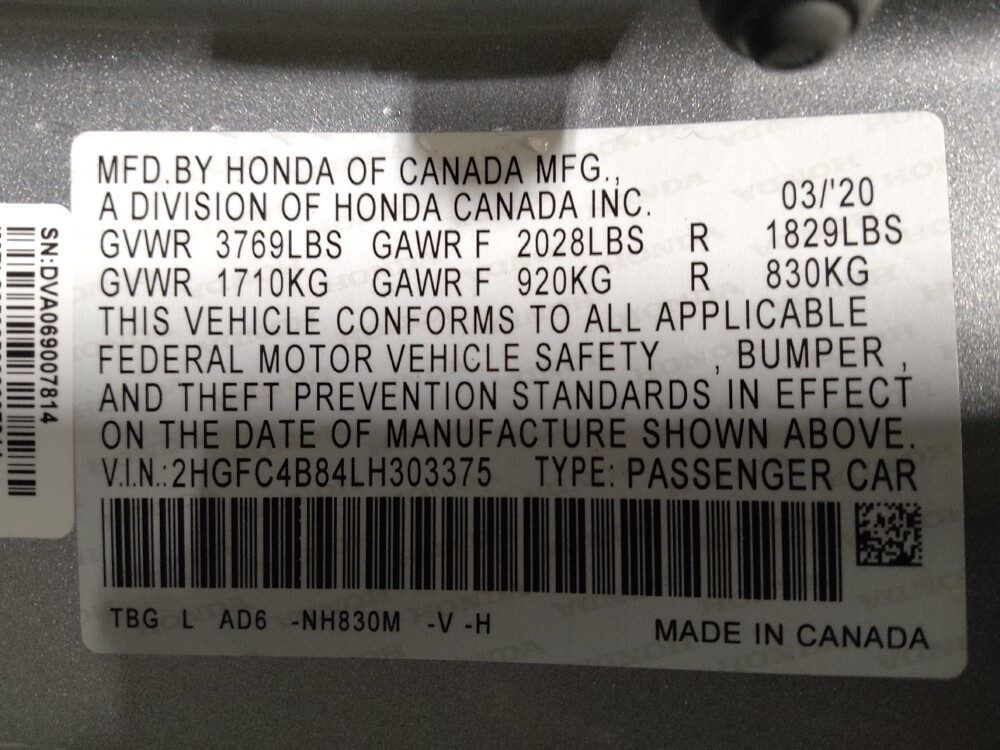 2020 Honda Civic in Hialeah, FL 33014 - 18104368 33