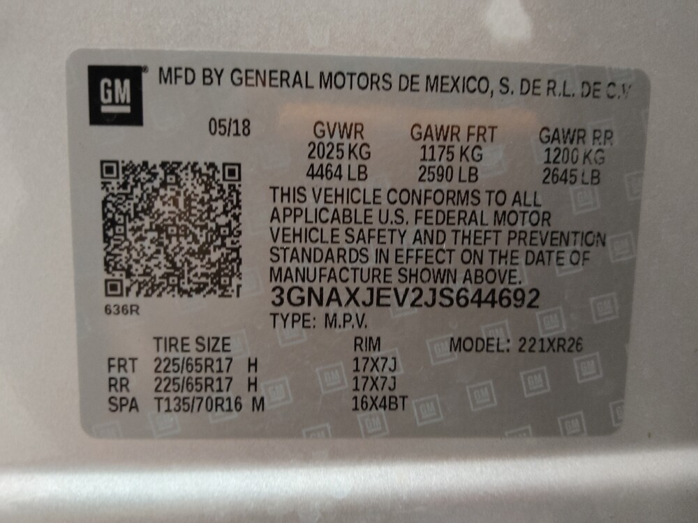 2018 Chevrolet Equinox in Colorado Springs, CO 80909 - 18104408 33