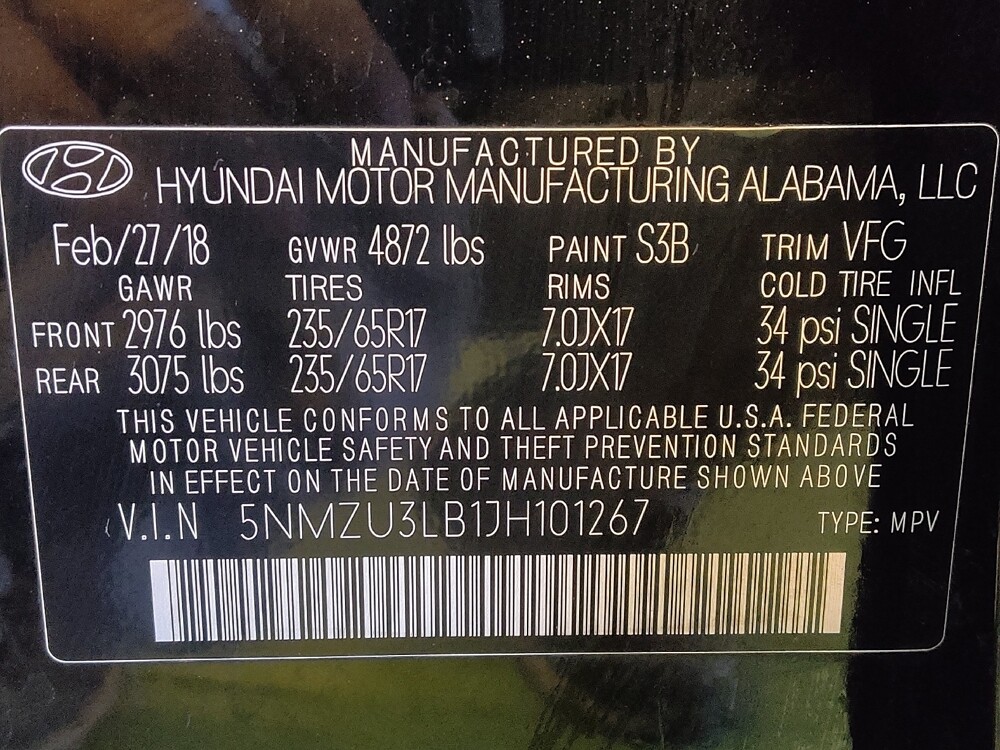 2018 Hyundai Santa Fe in San Antonio, TX 78238 - 18104426 33