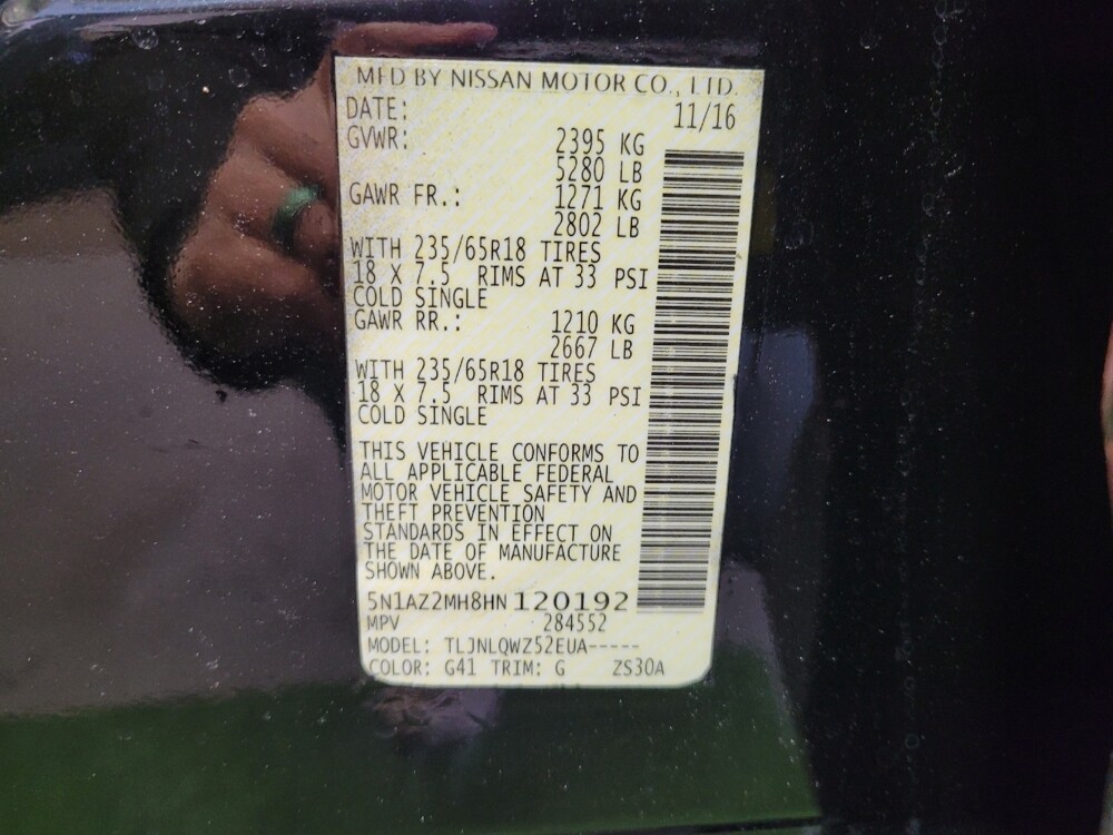 2017 Nissan Murano in Eastpointe, MI 48021 - 18104434 33