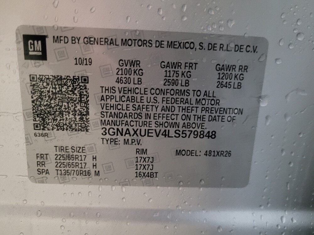 2020 Chevrolet Equinox in New Castle, DE 19720 - 18104458 33