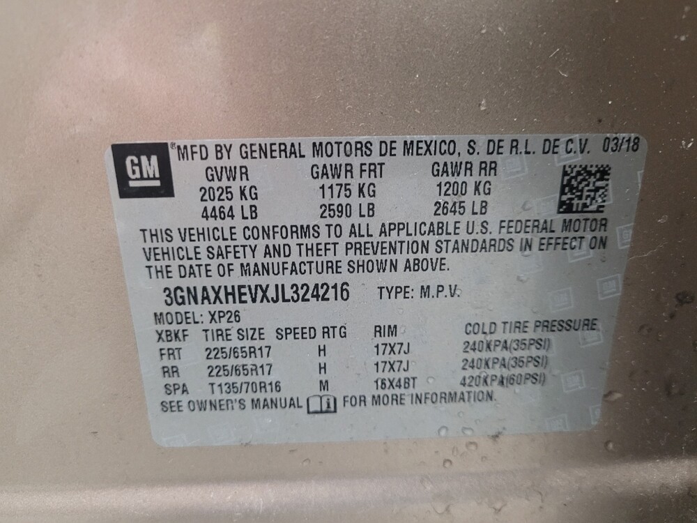 2018 Chevrolet Equinox in Eastpointe, MI 48021 - 18104485 33