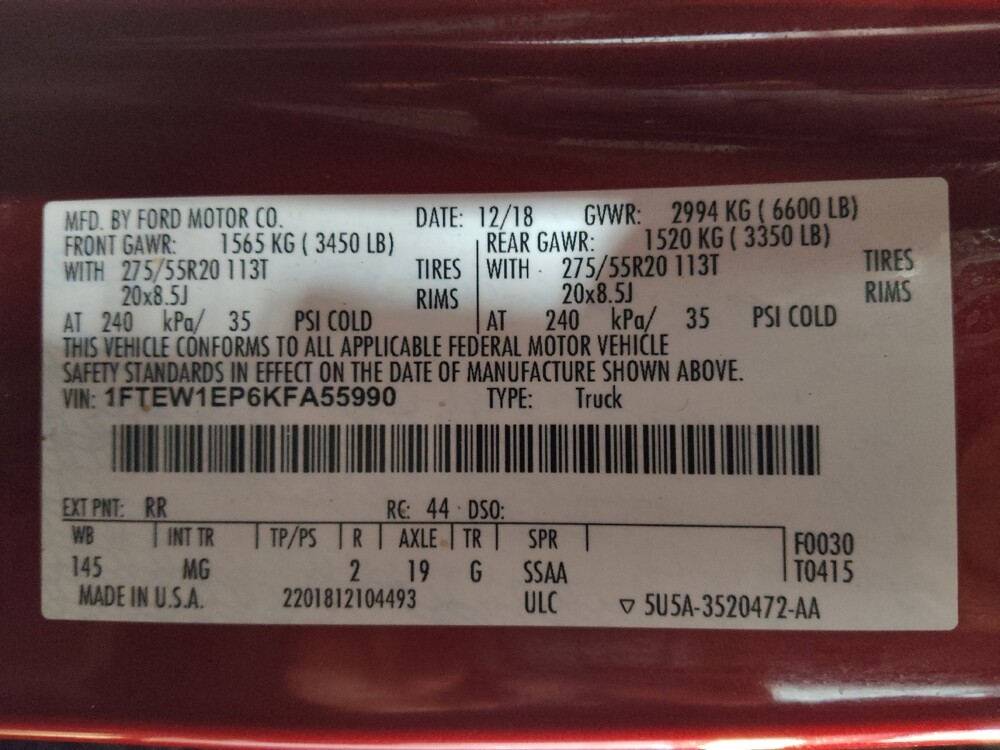 2019 Ford F150 in Savannah, GA 31419 - 18104512 33