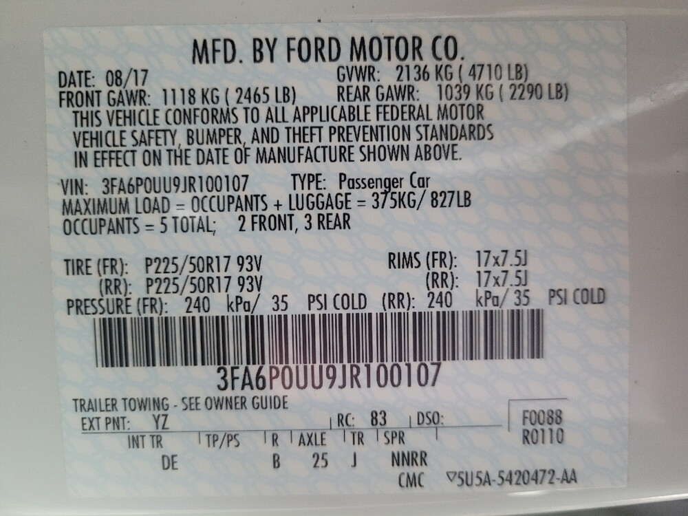 2018 Ford Fusion in Knoxville, TN 37923 - 18104533 33