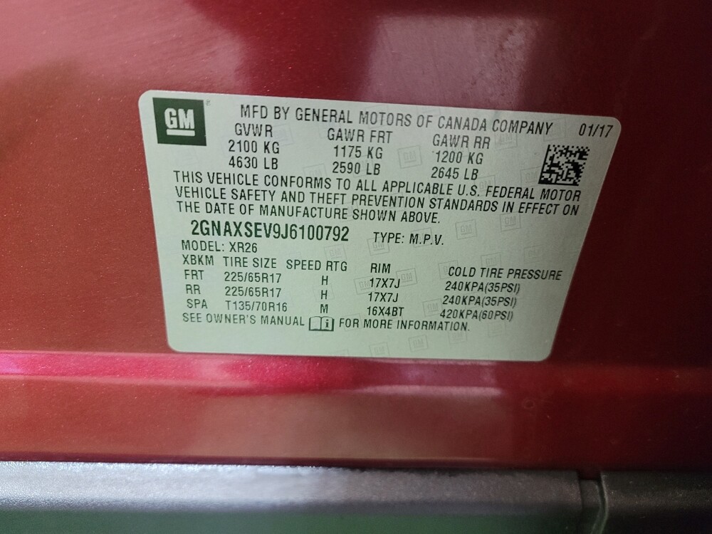 2018 Chevrolet Equinox in Toledo, OH 43617 - 18104535 33