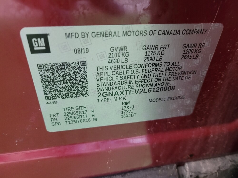 2020 Chevrolet Equinox in Toledo, OH 43617 - 18104540 33