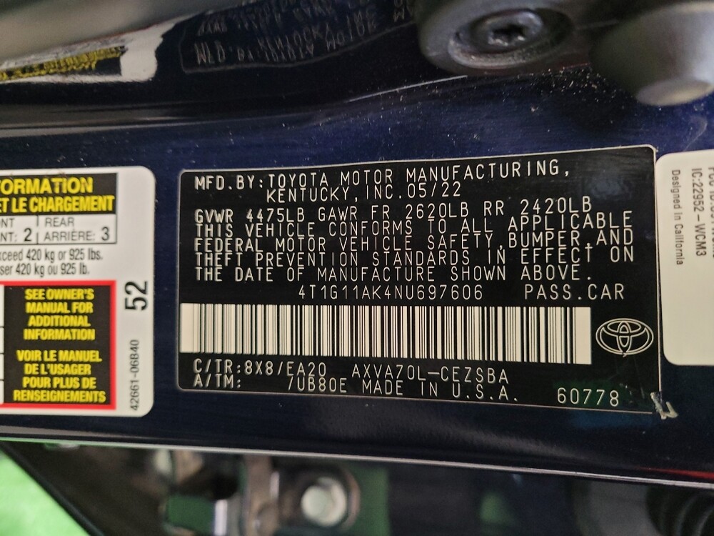 2022 Toyota Camry in Toledo, OH 43617 - 18104562 33