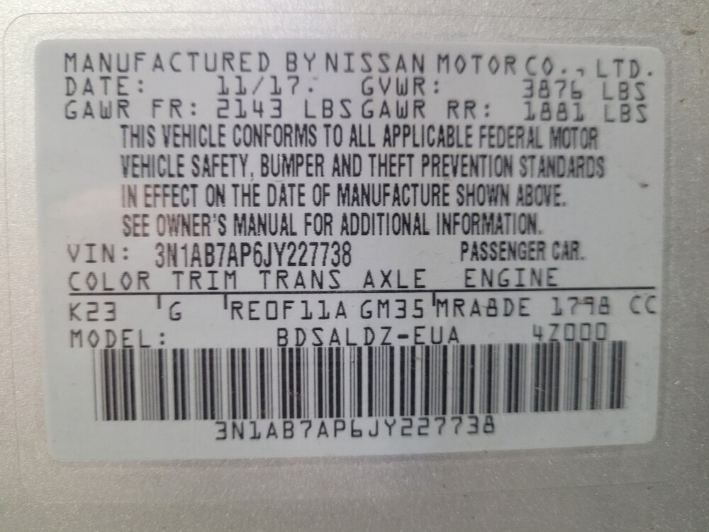 2018 Nissan Sentra in Riverside, CA 92504 - 18104696 33