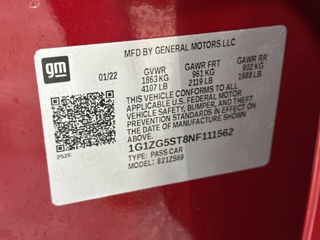 2022 Chevrolet Malibu in Burlington, WI 53105 - 18104722 31