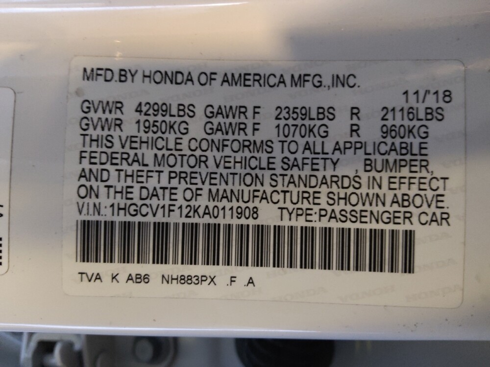 2019 Honda Accord in Phoenix, AZ 85022 - 18104816 33