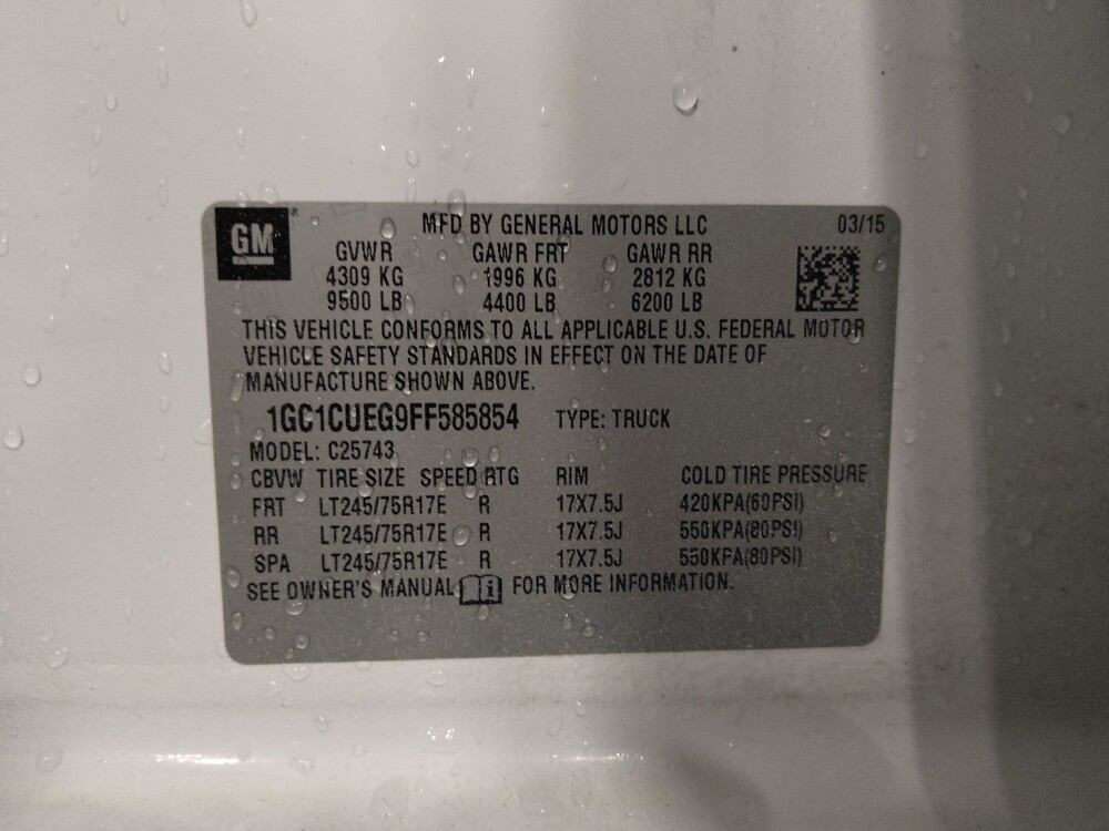 2015 Chevrolet Silverado 2500 in Lakeland, FL 33815 - 18104831 33