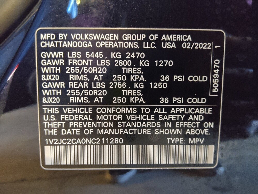 2022 Volkswagen Atlas in Tallahassee, FL 32304 - 18104840 33