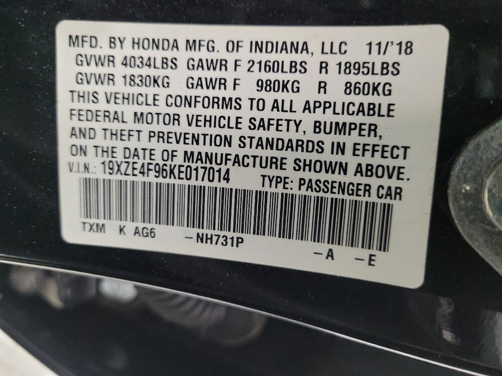 2019 Honda Insight in Las Vegas, NV 89102 - 18104851 33