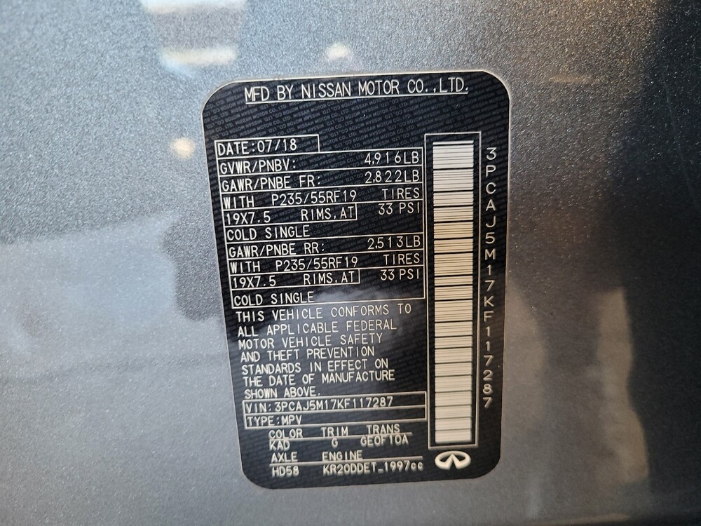 2019 INFINITI QX50 in Hialeah, FL 33014 - 18104854 33