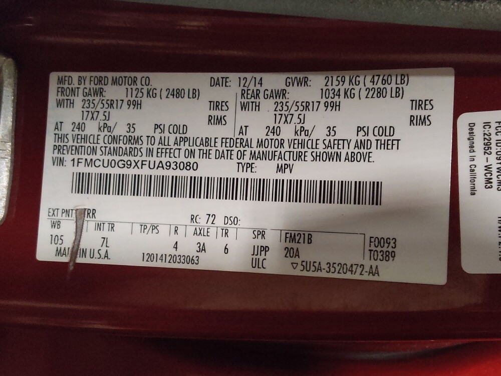 2015 Ford Escape in Morrow, GA 30260 - 18104870 33