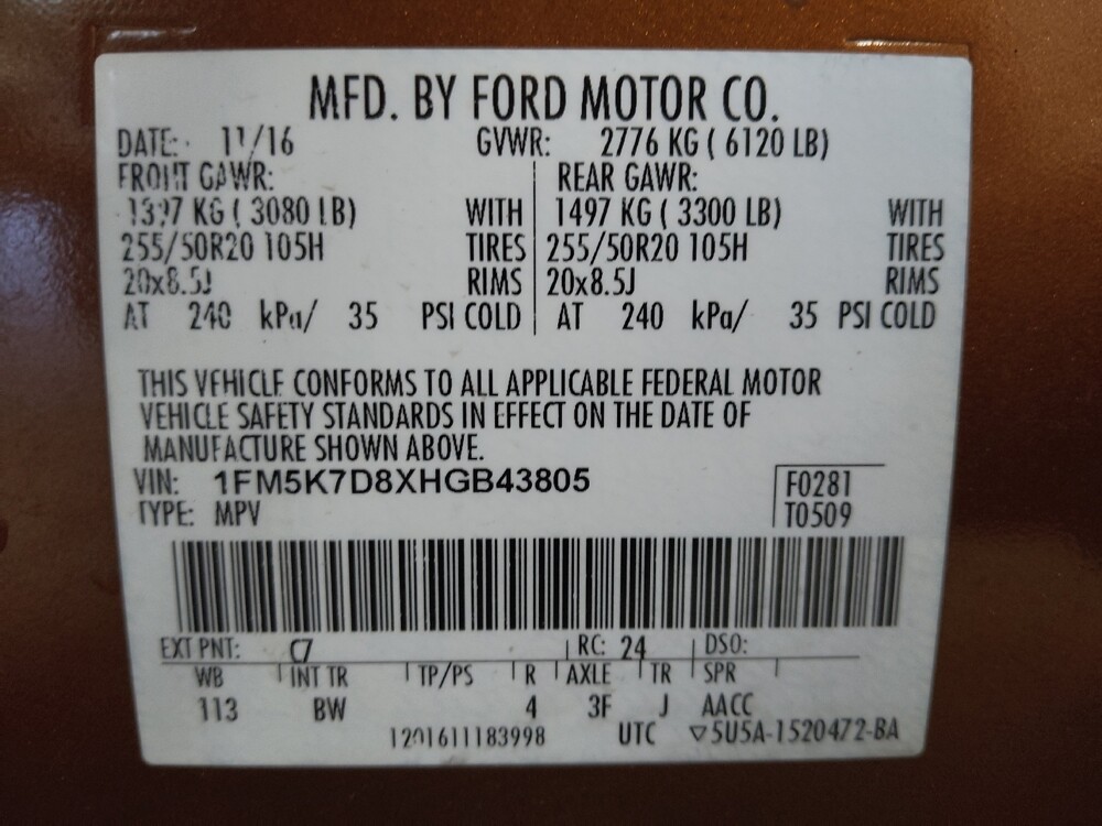 2017 Ford Explorer in Jacksonville, FL 32210 - 18104883 33