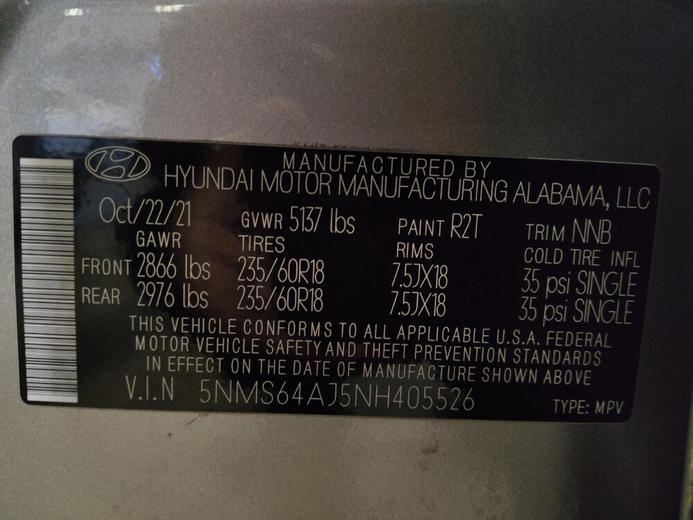 2022 Hyundai Santa Fe in Gainesville, FL 32609 - 18104889 33