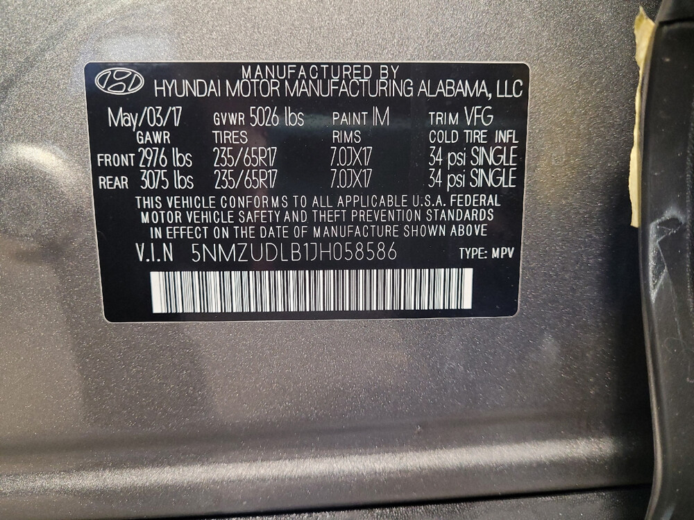 2018 Hyundai Santa Fe in Charlotte, NC 28273 - 18104895 33