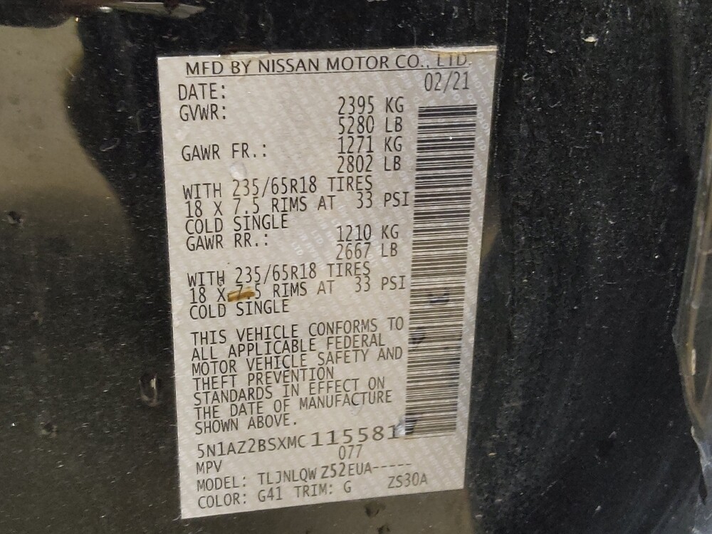 2021 Nissan Murano in Charlotte, NC 28273 - 18104917 33