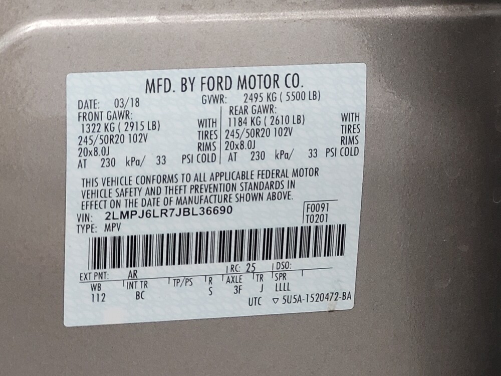 2018 Lincoln MKX in Memphis, TN 38115 - 18104929 33