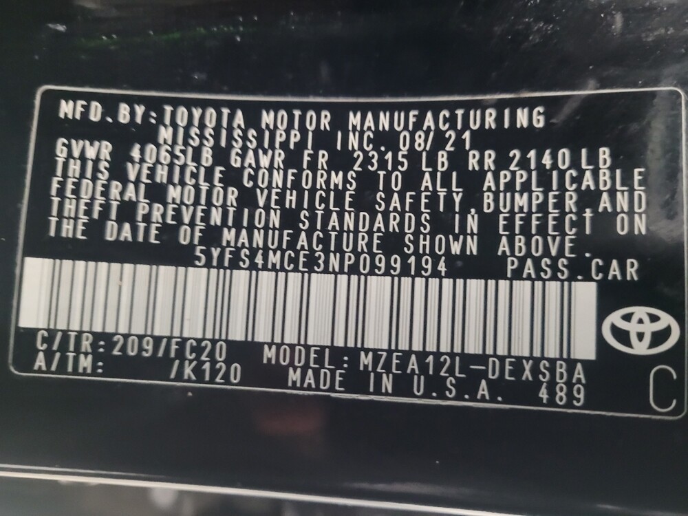 2022 Toyota Corolla in Memphis, TN 38115 - 18104933 33