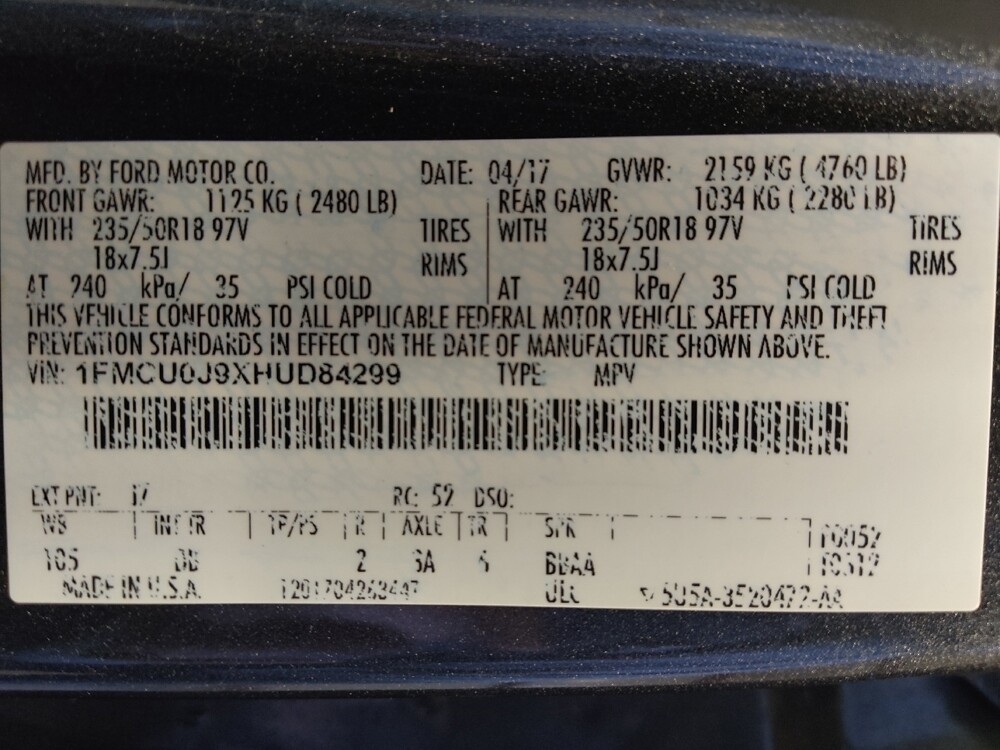 2017 Ford Escape in Live Oak, TX 78233 - 18104940 33