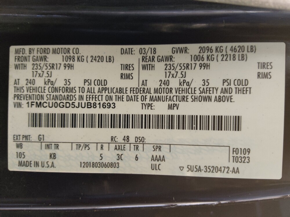 2018 Ford Escape in Houston, TX 77034 - 18104944 33