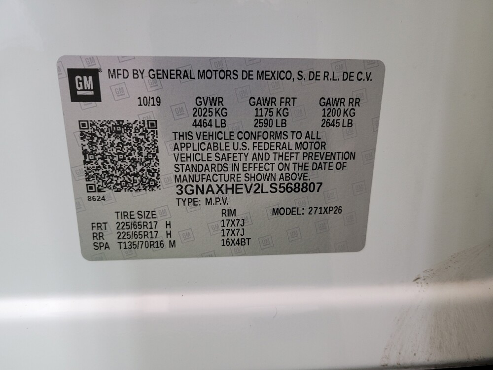 2020 Chevrolet Equinox in Maple Heights, OH 44137 - 18104970 33