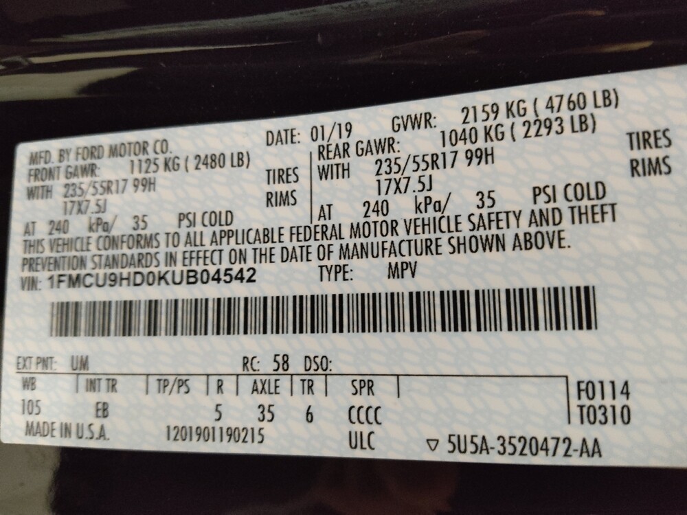 2019 Ford Escape in Lombard, IL 60148 - 18105012 33