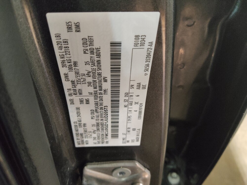 2018 Ford Escape in Tyler, TX 75701 - 18105045 33