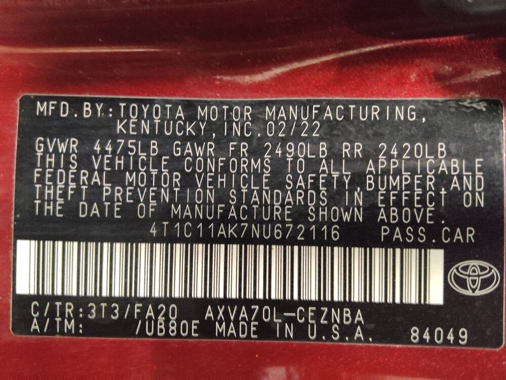 2022 Toyota Camry in Fort Worth, TX 76116 - 18105082 33