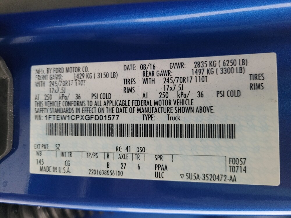 2016 Ford F150 in Pensacola, FL 32505 - 18105090 33