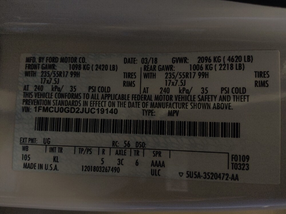 2018 Ford Escape in Tucson, AZ 85705 - 18105107 33