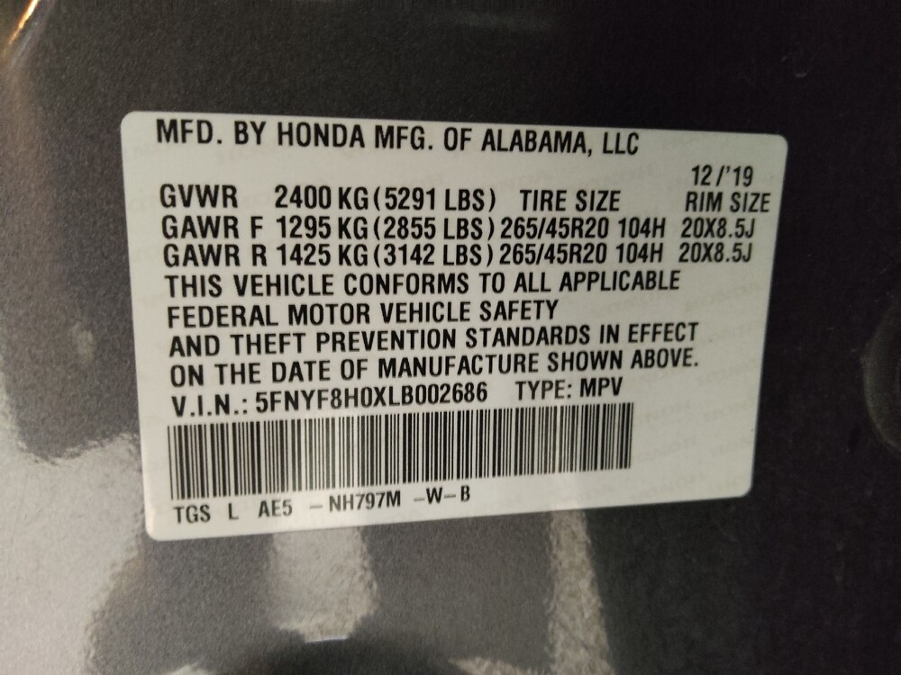 2020 Honda Passport in Chattanooga, TN 37421 - 18105110 33