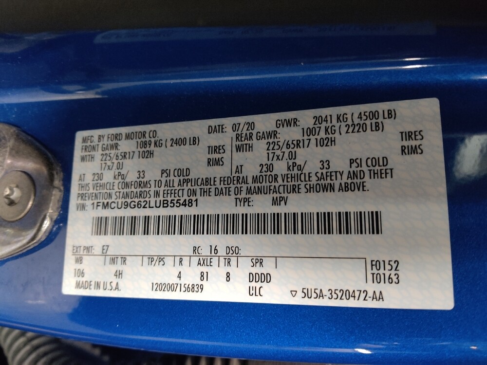 2020 Ford Escape in Conyers, GA 30094 - 18105133 33