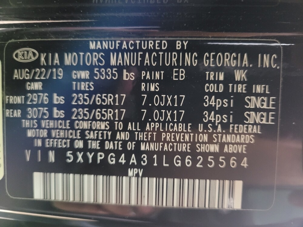 2020 Kia Sorento in Tallahassee, FL 32304 - 18105138 33