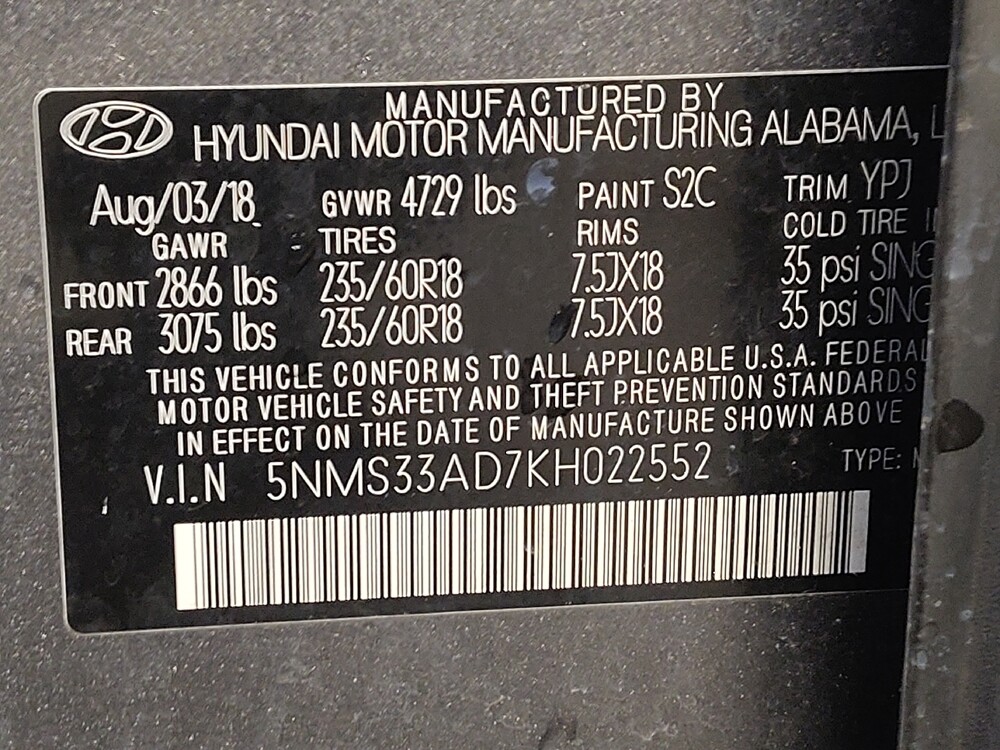 2019 Hyundai Santa Fe in Raleigh, NC 27604 - 18105213 33