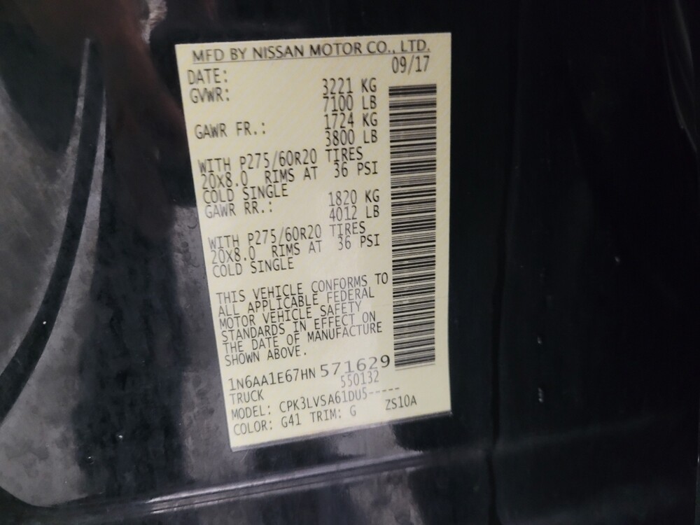 2017 Nissan Titan in Memphis, TN 38115 - 18105221 33