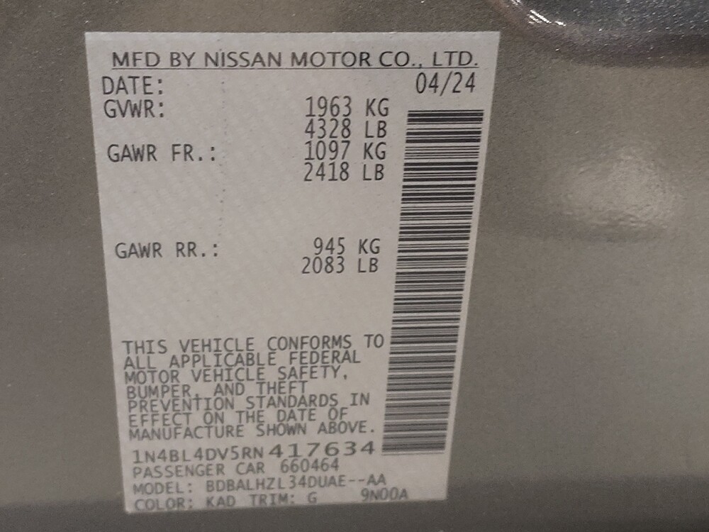 2024 Nissan Altima in Plano, TX 75074 - 18105237 33