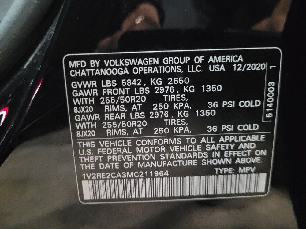 2021 Volkswagen Atlas in New Castle, DE 19720 - 18105264 33