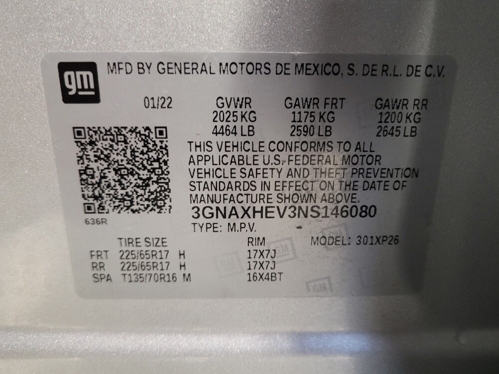 2022 Chevrolet Equinox in Riverside, CA 92504 - 18105306 33