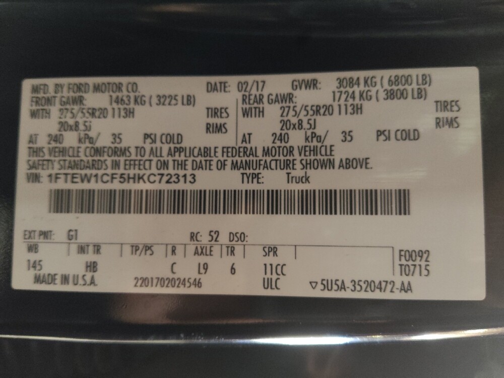 2017 Ford F150 in Sanford, FL 32773 - 18105309 33