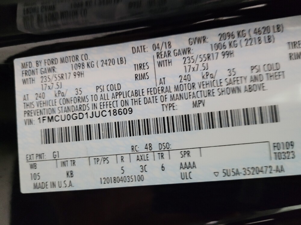 2018 Ford Escape in Mesa, AZ 85210 - 18105313 33