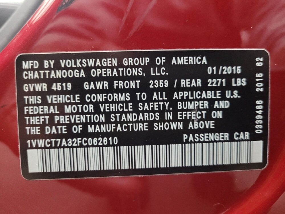 2015 Volkswagen Passat in St. Louis, MO 63136 - 18105334 33