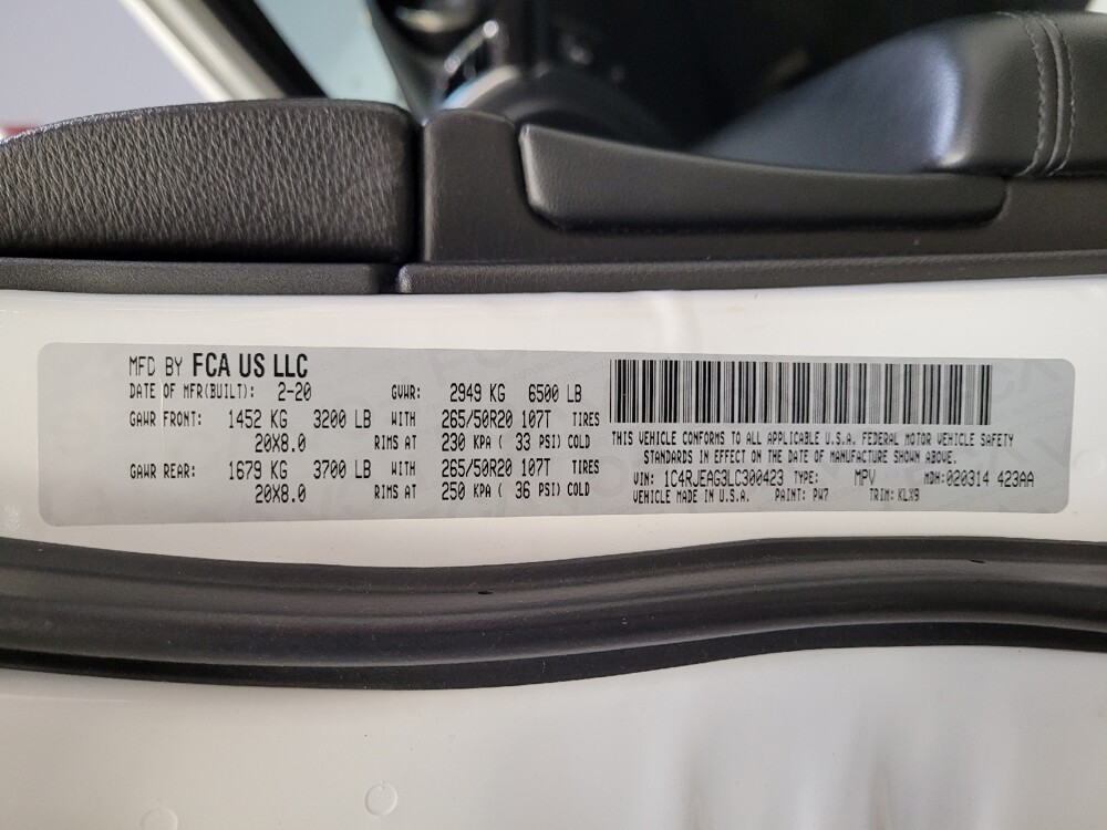 2020 Jeep Grand Cherokee in Downey, CA 90241 - 18105421 33