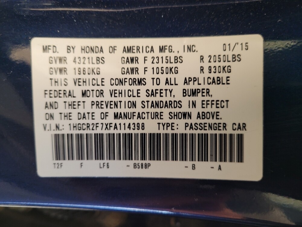 2015 Honda Accord in Montclair, CA 91763 - 18105425 33