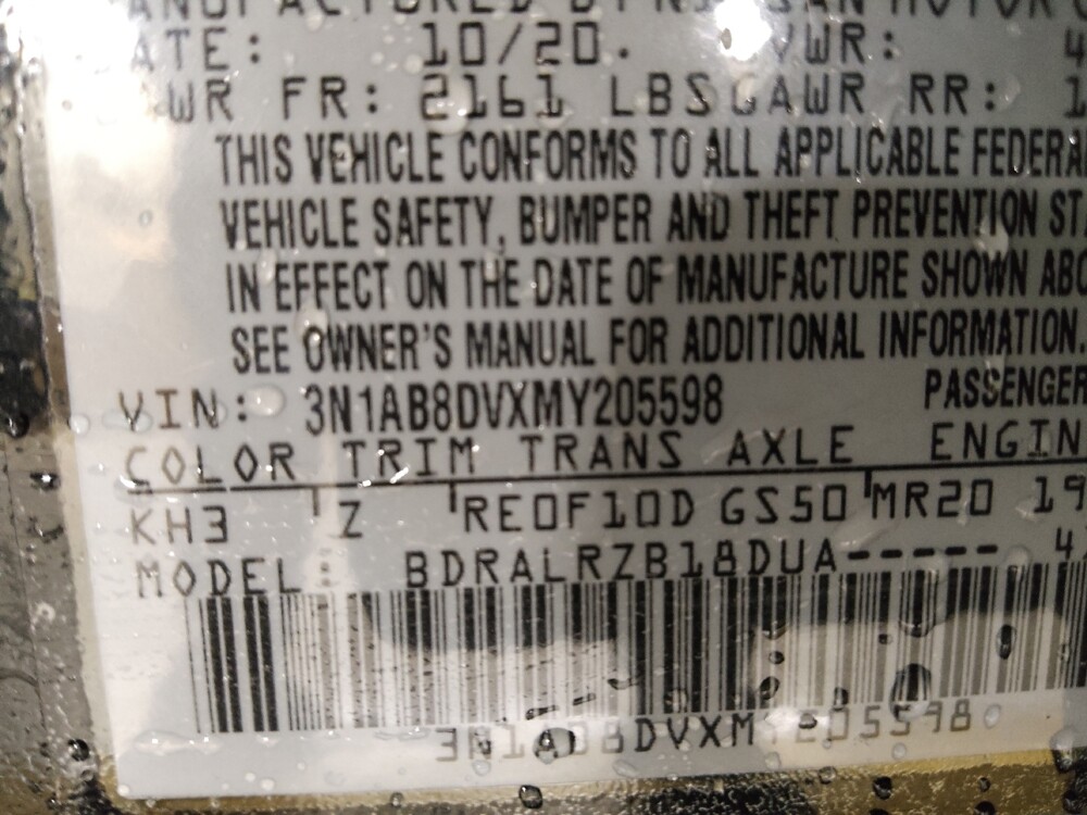 2021 Nissan Sentra in Union City, GA 30291 - 18105460 33