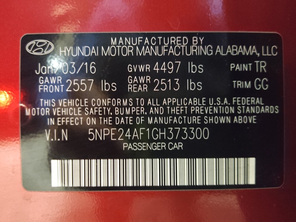 2016 Hyundai Sonata in Lakeland, FL 33815 - 18105500 33