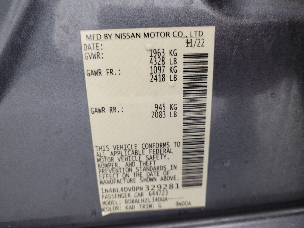 2023 Nissan Altima in Las Vegas, NV 89102 - 18105507 33